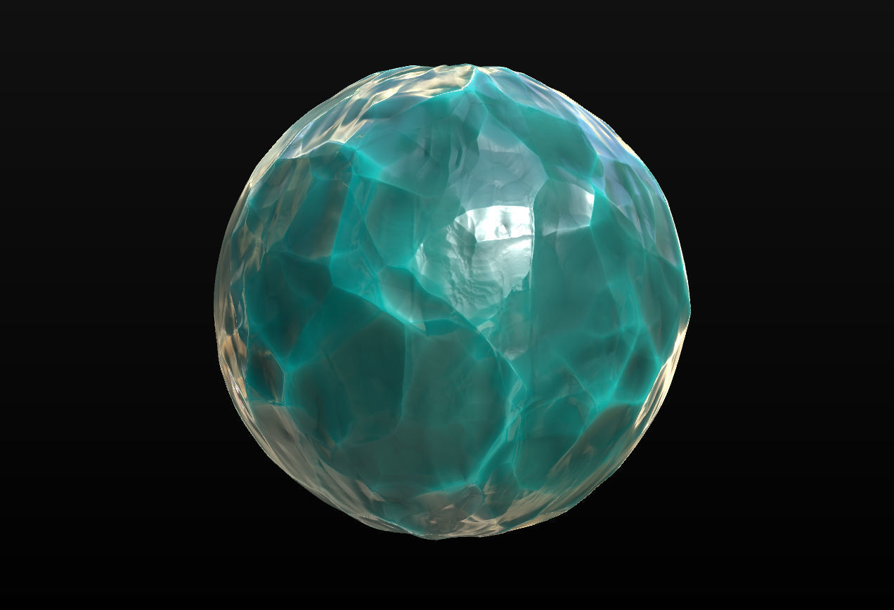8 Stylized and Seamless Crystals PBR Materials - Set 2 Texture_16