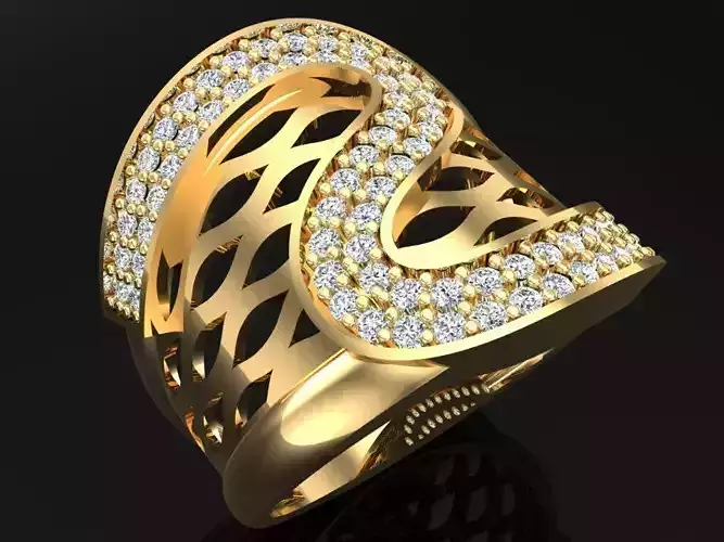  Italian rings - Womens Rings - N6667 3D print model