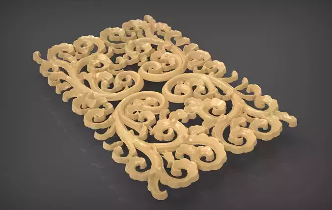 Floral Wood Carving for Furniture - 18