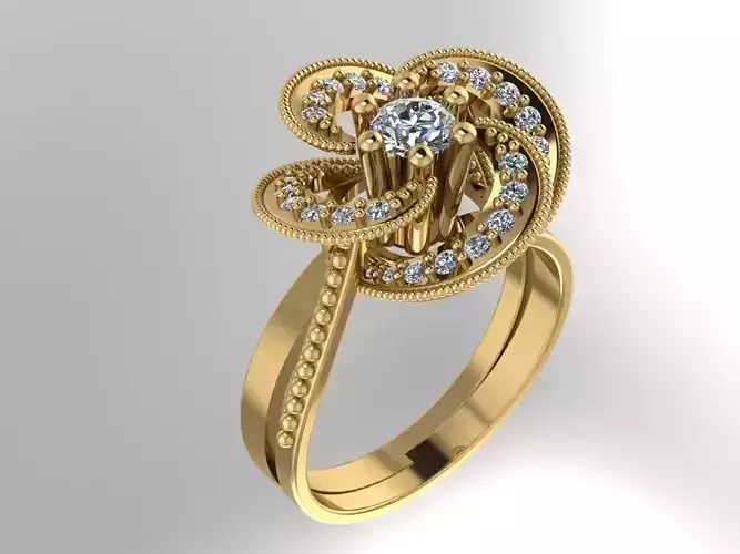 Ring jewelry 3D print model 3D print model 2021