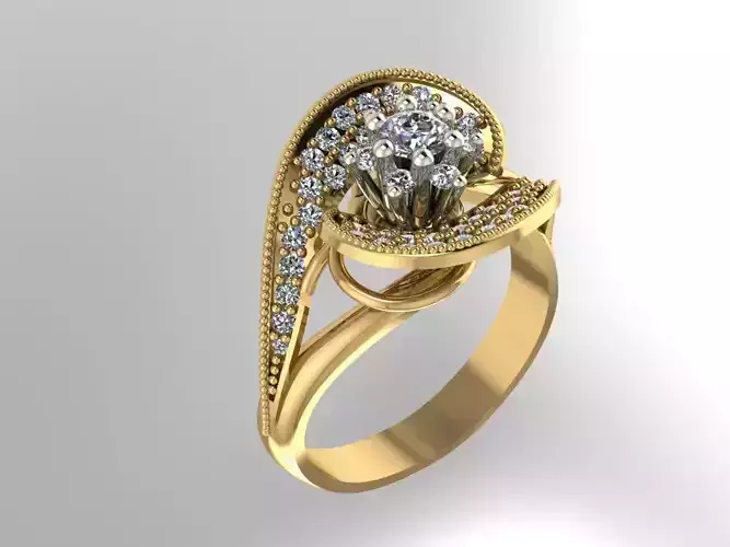 Ring jewelry 3D print model 3D print model 2021