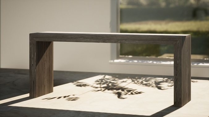 ConsoleTable02 modern console table 3D model