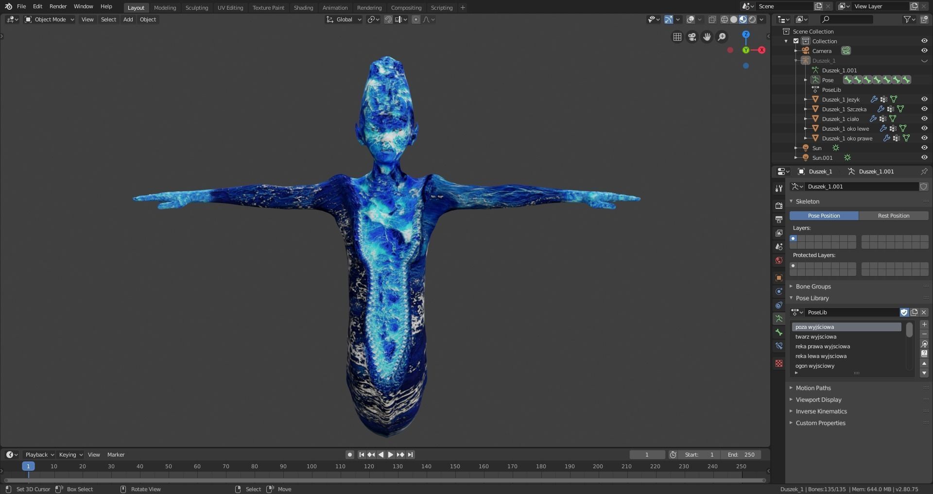 Water Ghost - River Low-poly 3D model_10