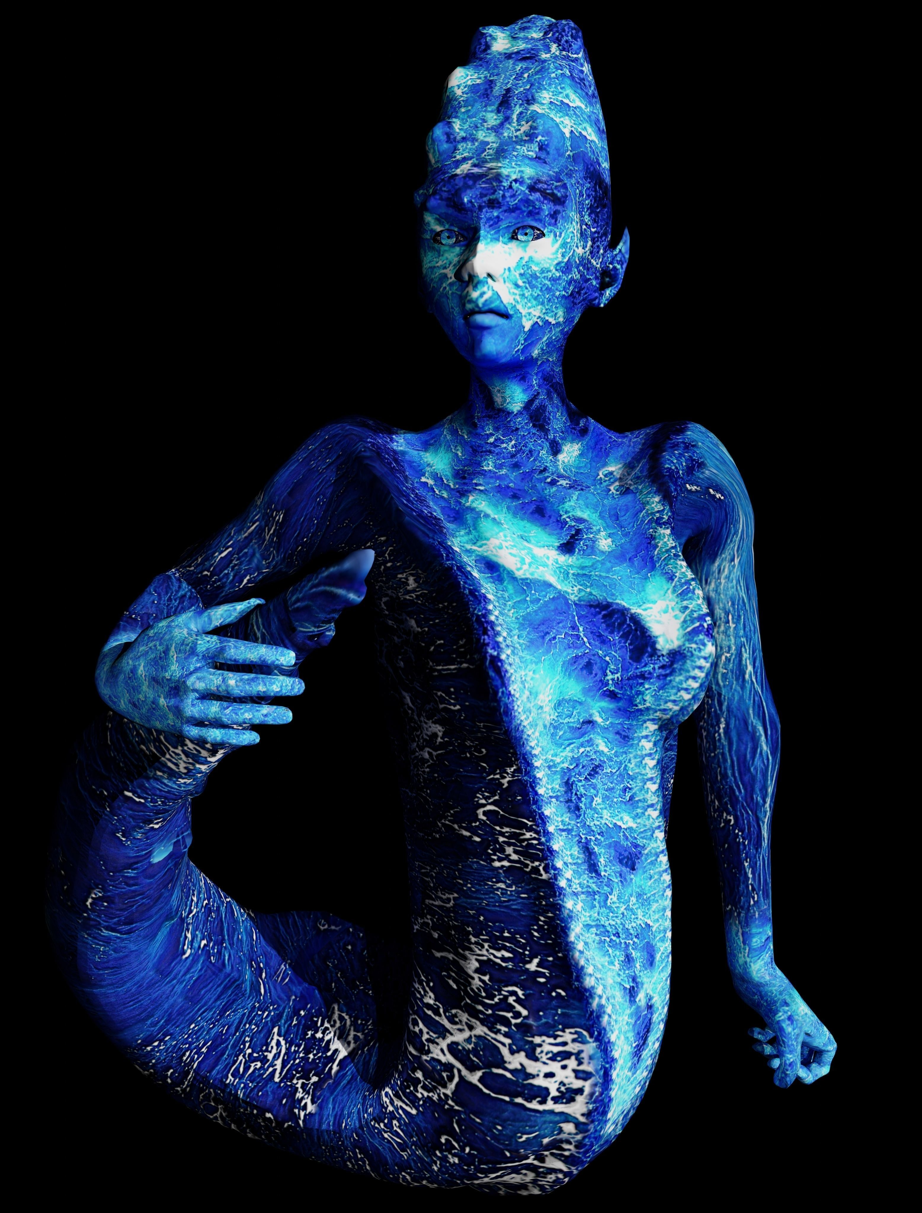 Water Ghost - River Low-poly 3D model_4
