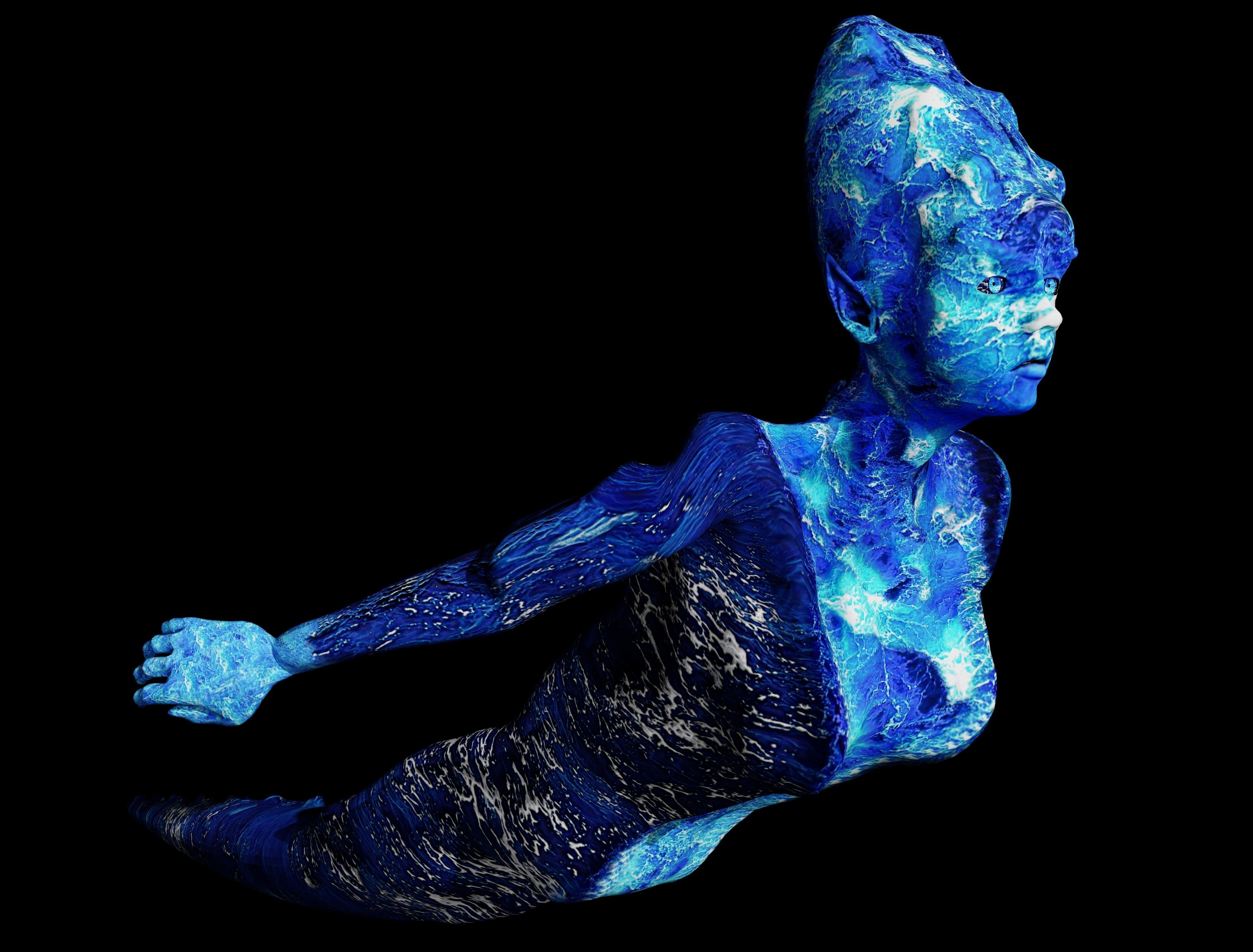 Water Ghost - River Low-poly 3D model_5