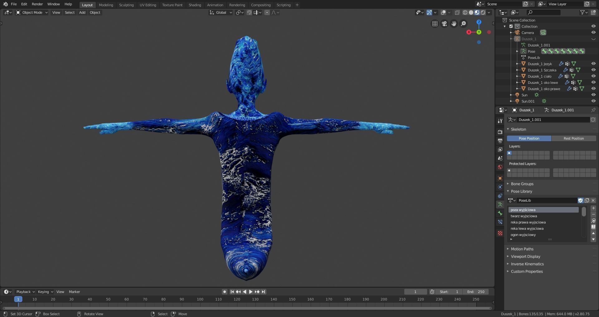 Water Ghost - River Low-poly 3D model_11