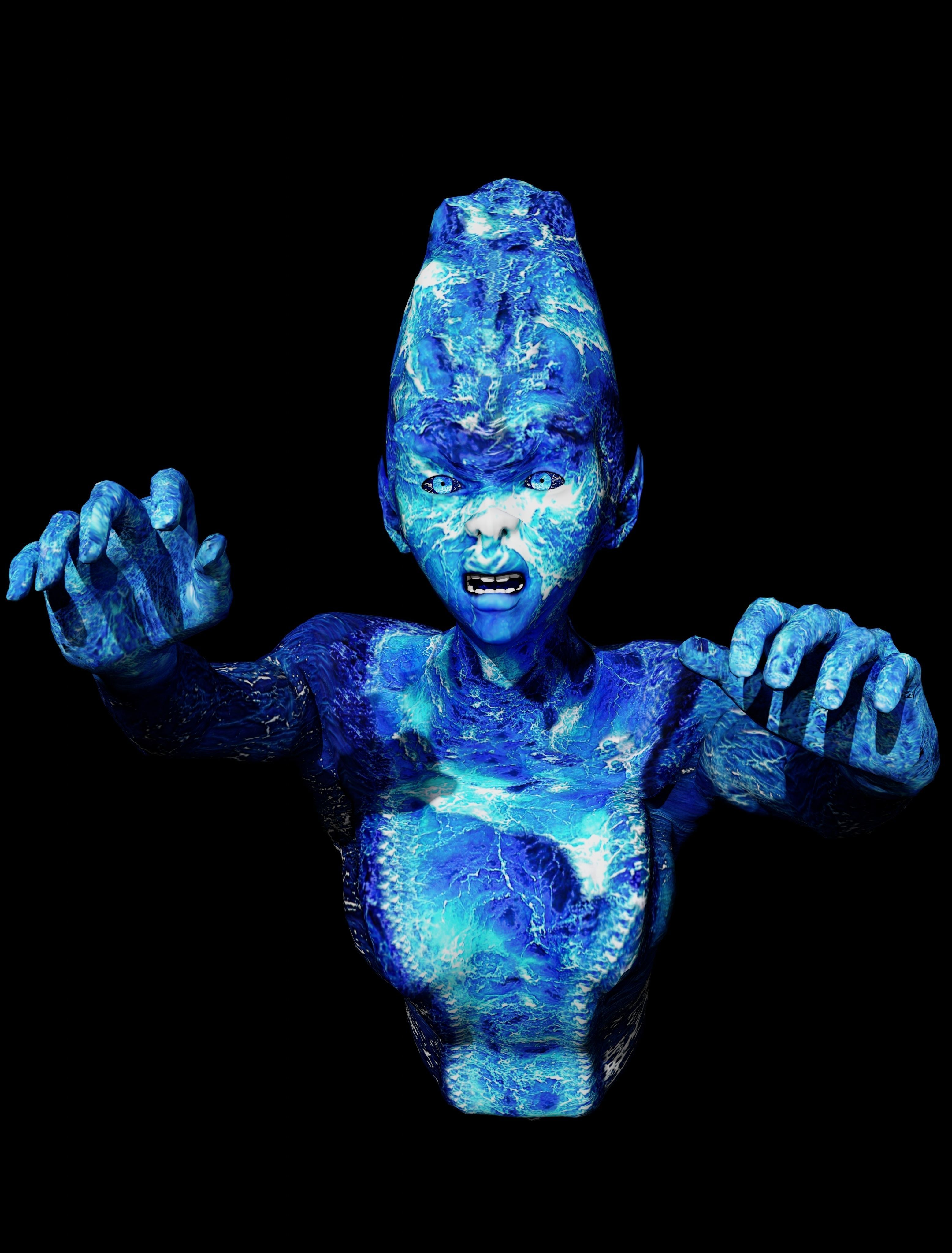 Water Ghost - River Low-poly 3D model_7