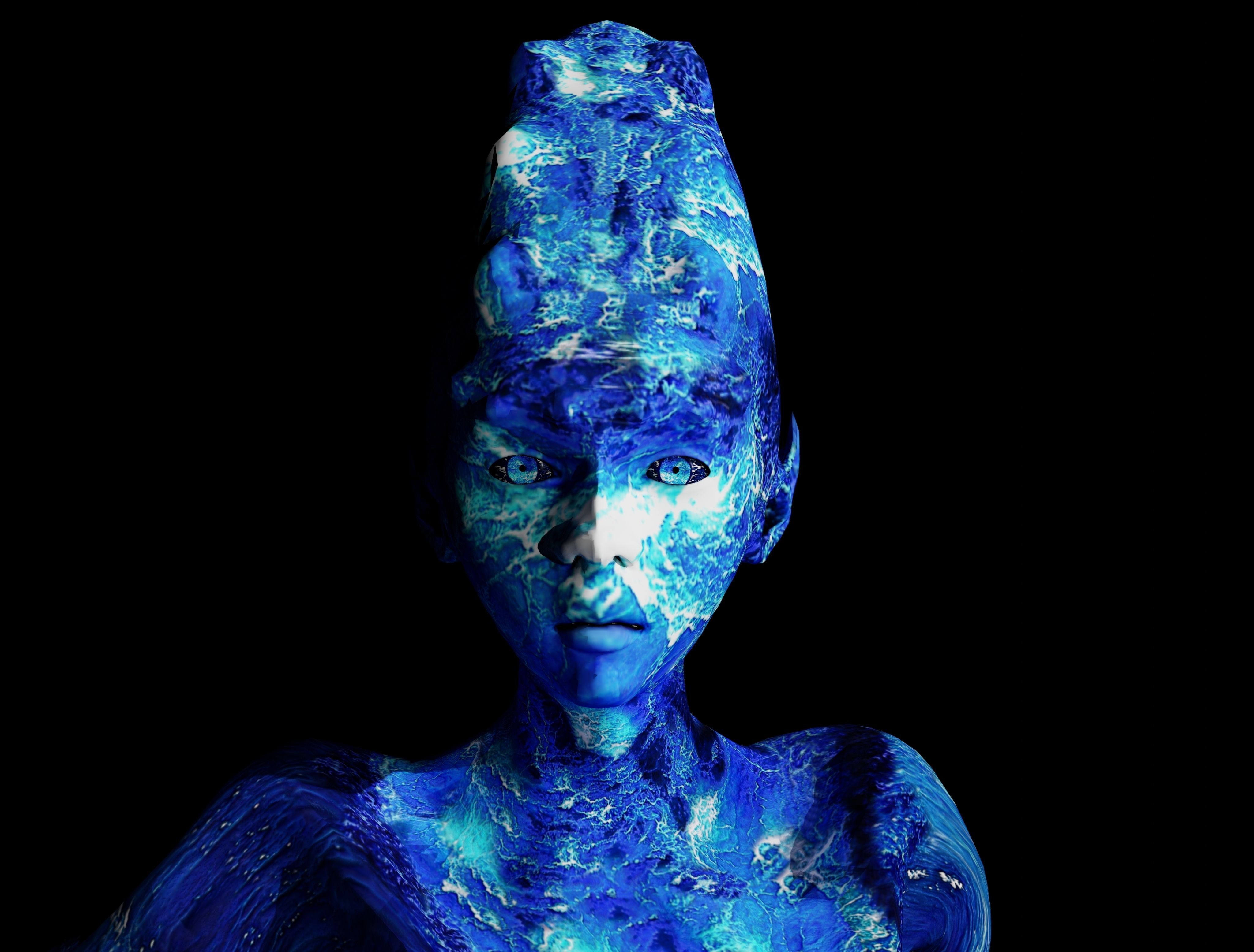 Water Ghost - River Low-poly 3D model_6