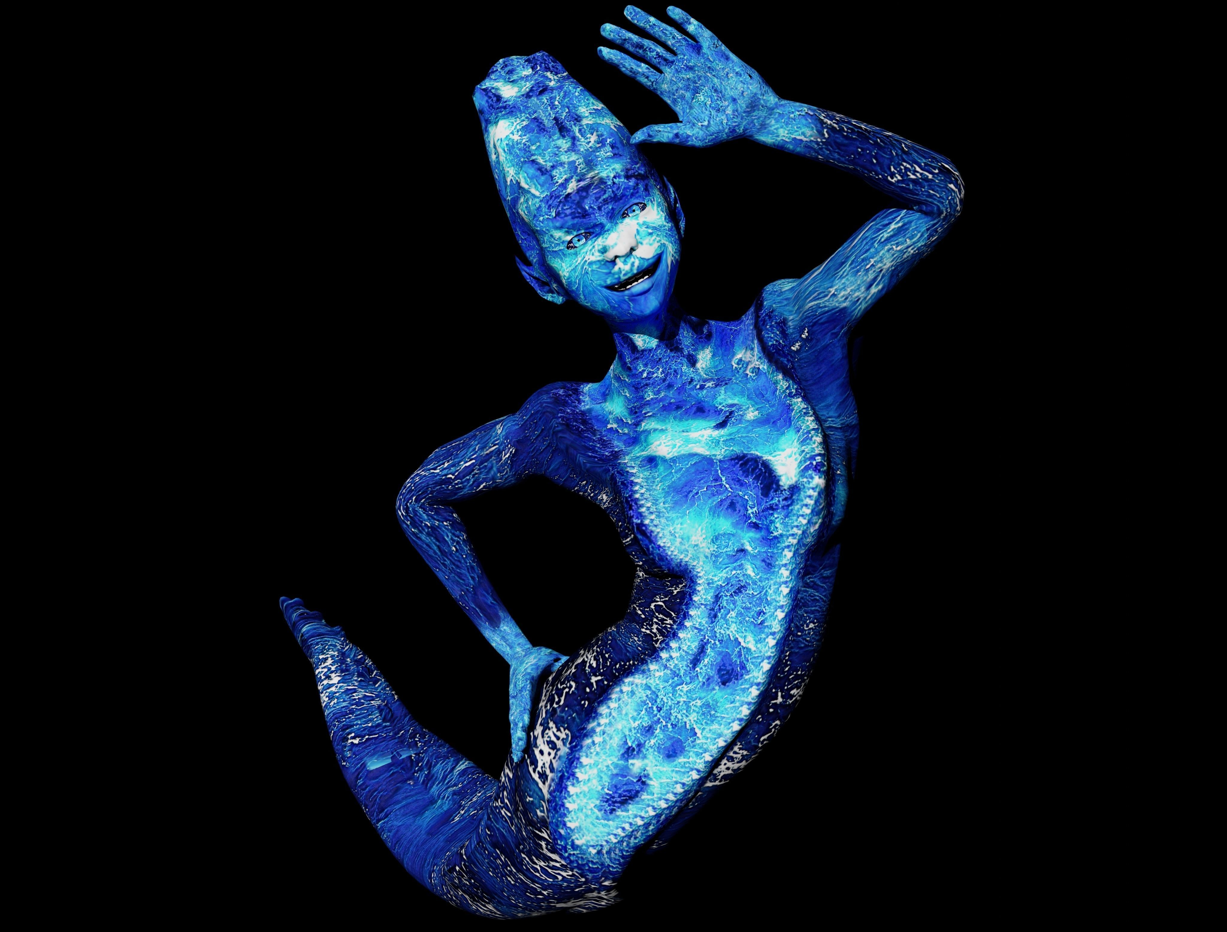 Water Ghost - River Low-poly 3D model_8