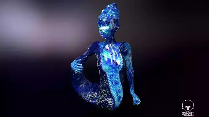 Water Ghost - River Low-poly 3D model