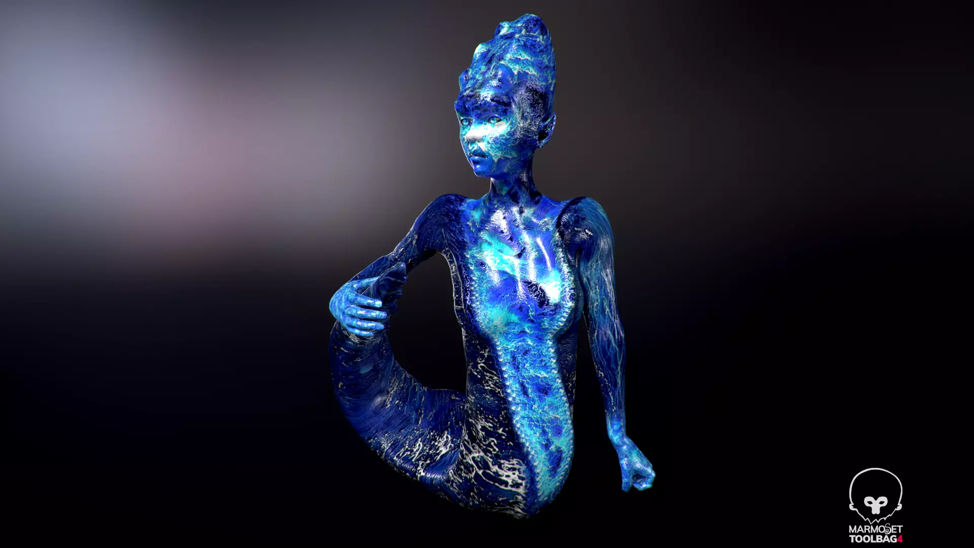 Water Ghost - River Low-poly 3D model_0