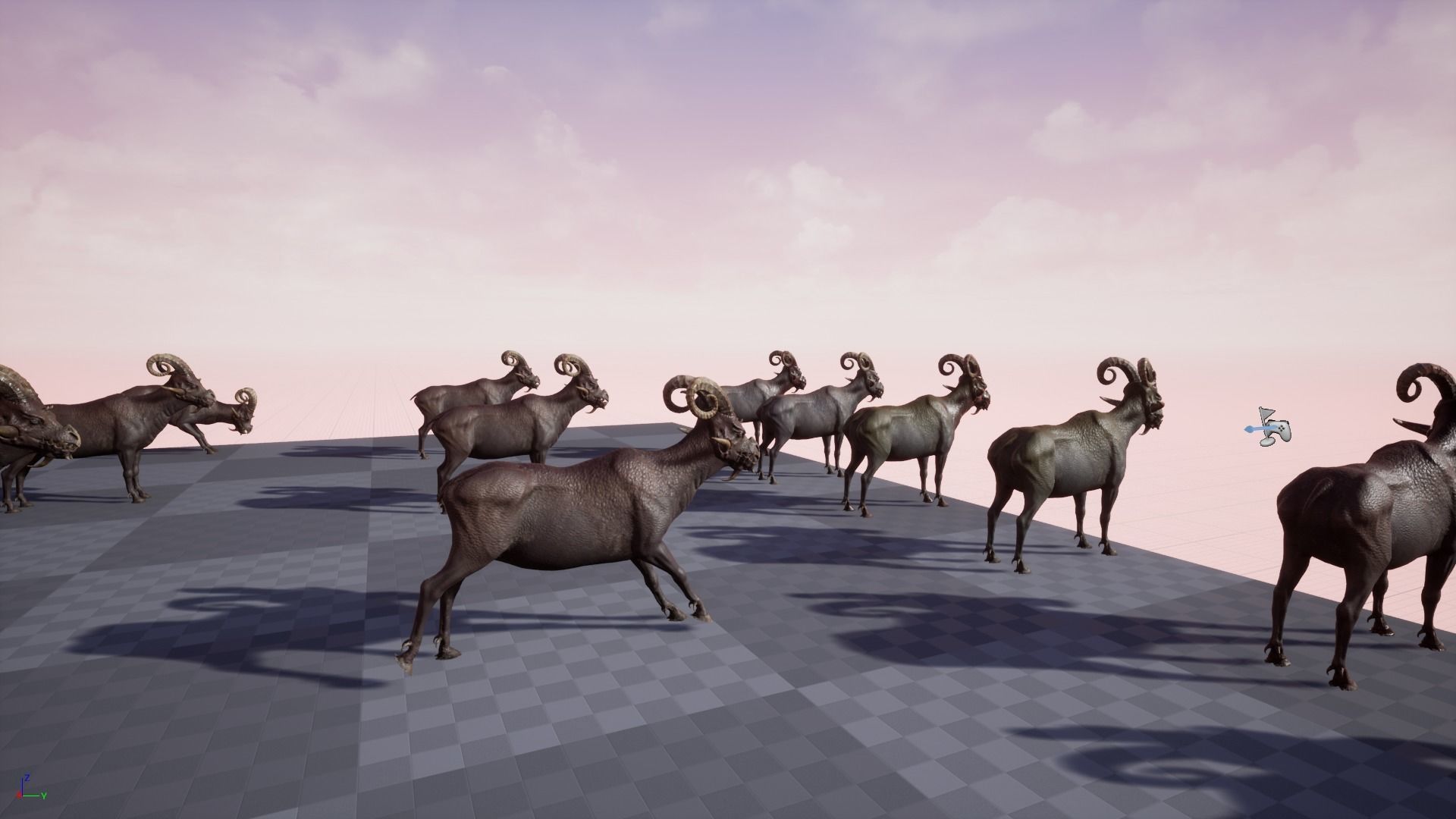 Fantasy Goat Low-poly 3D model_27