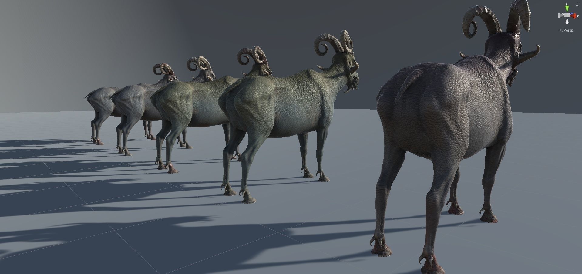 Fantasy Goat Low-poly 3D model_24