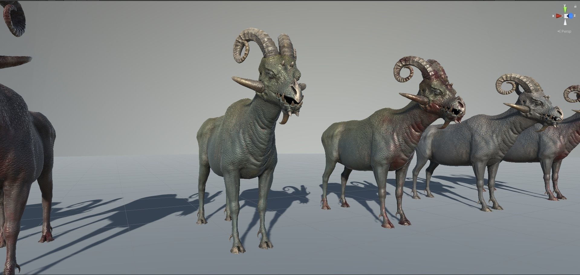 Fantasy Goat Low-poly 3D model_25