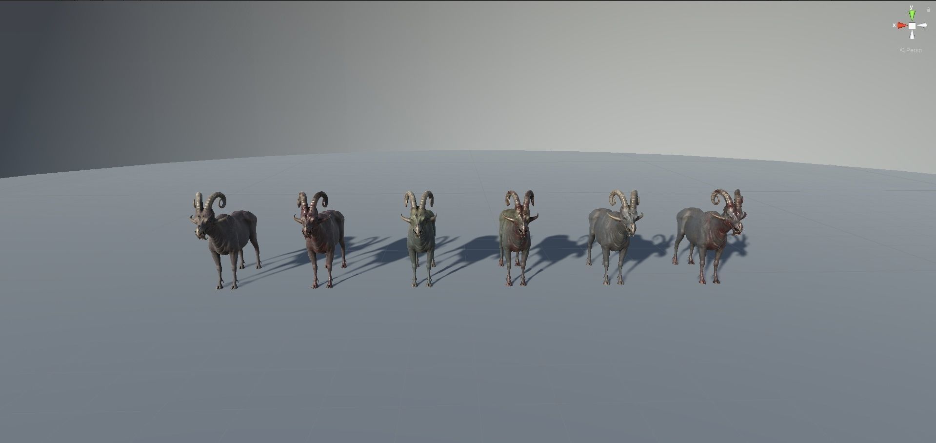 Fantasy Goat Low-poly 3D model_23