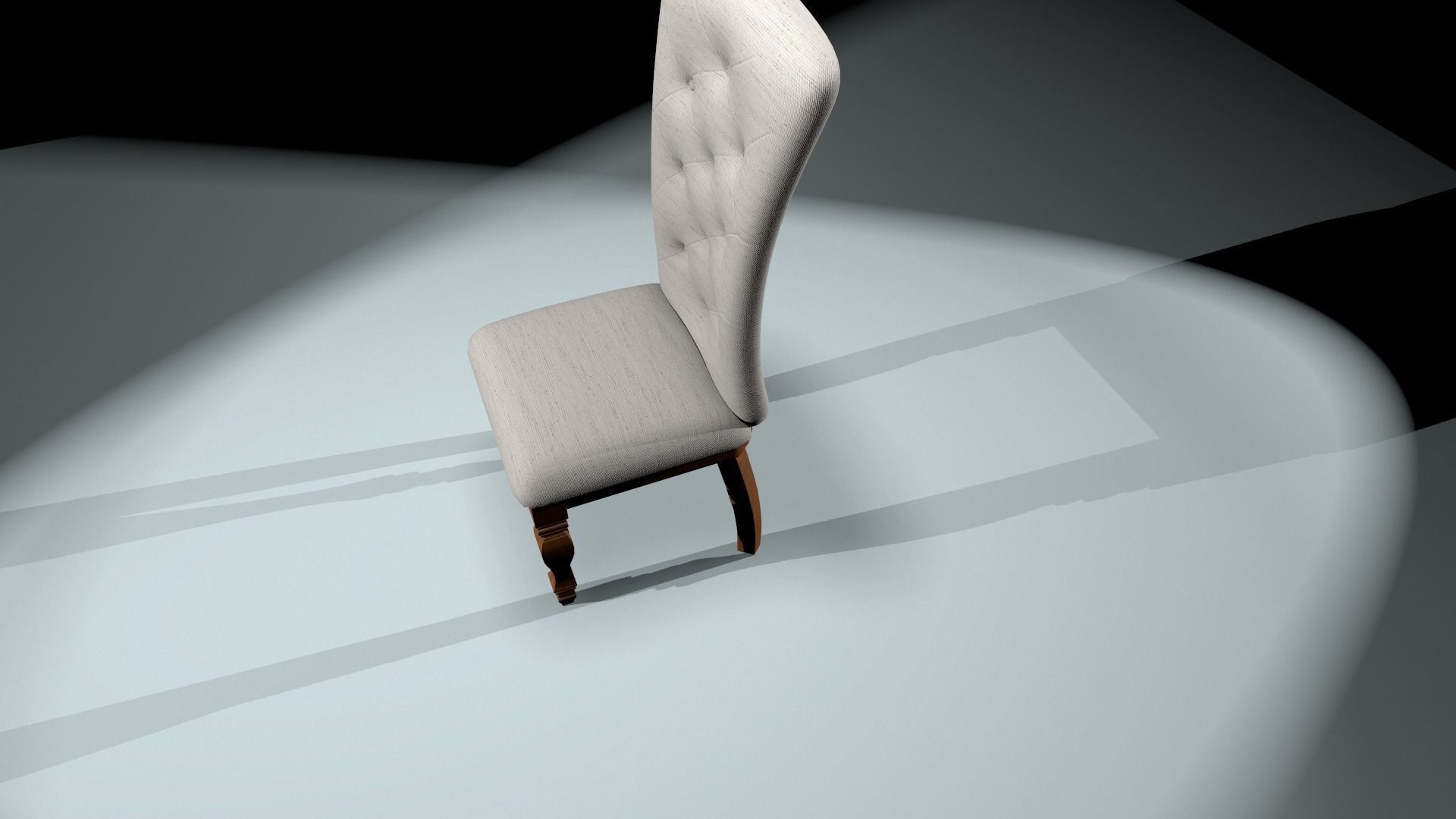 Chair Low-poly 3D model_9