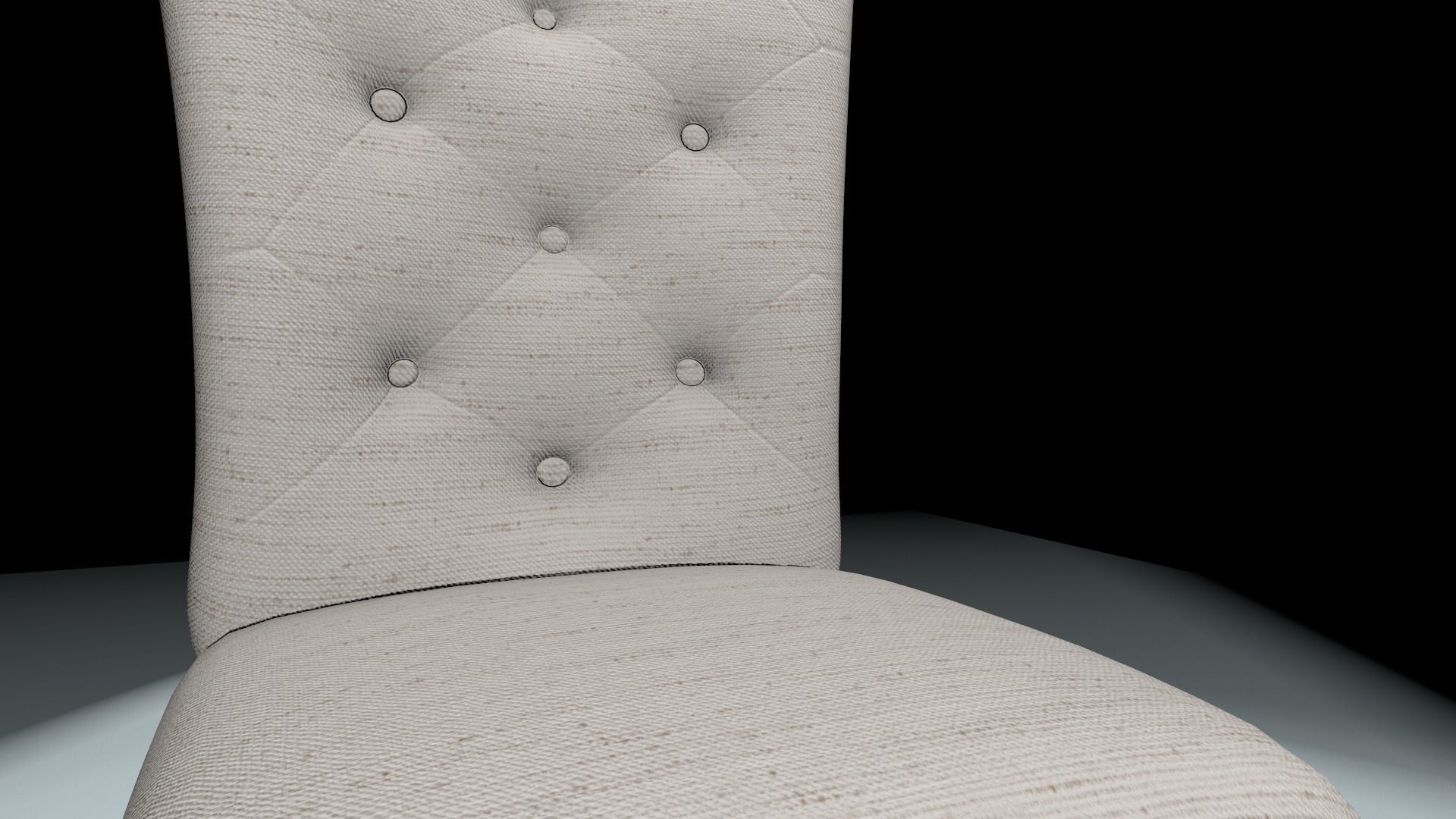 Chair Low-poly 3D model_2