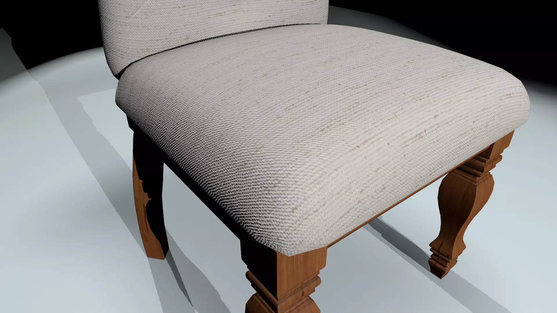 Chair Low-poly 3D model_0