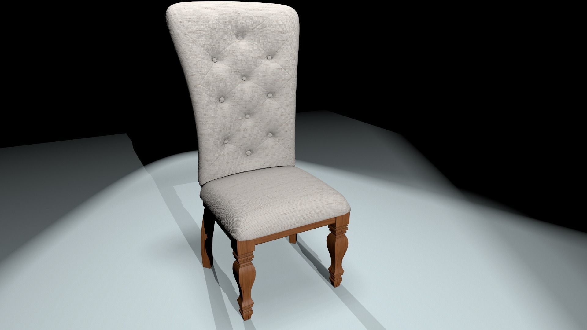 Chair Low-poly 3D model_8