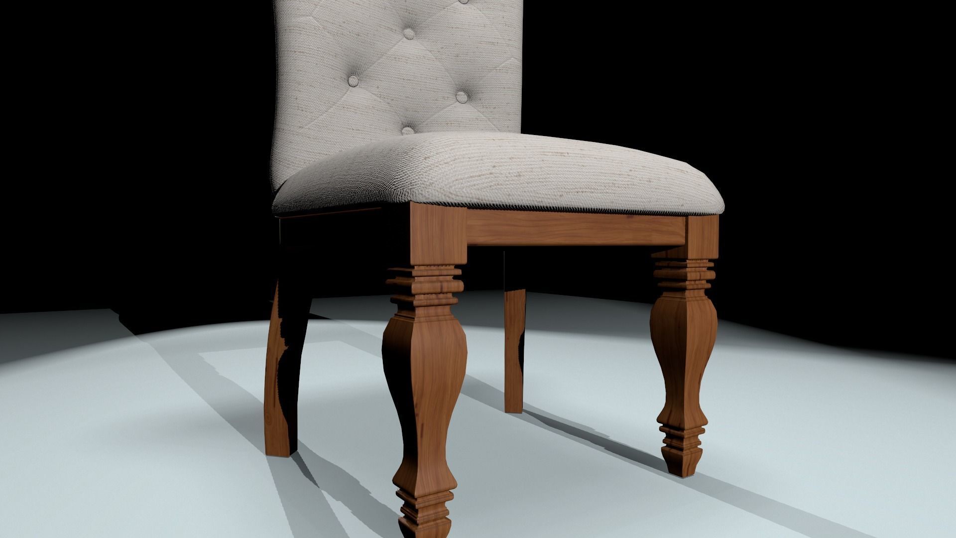 Chair Low-poly 3D model_11