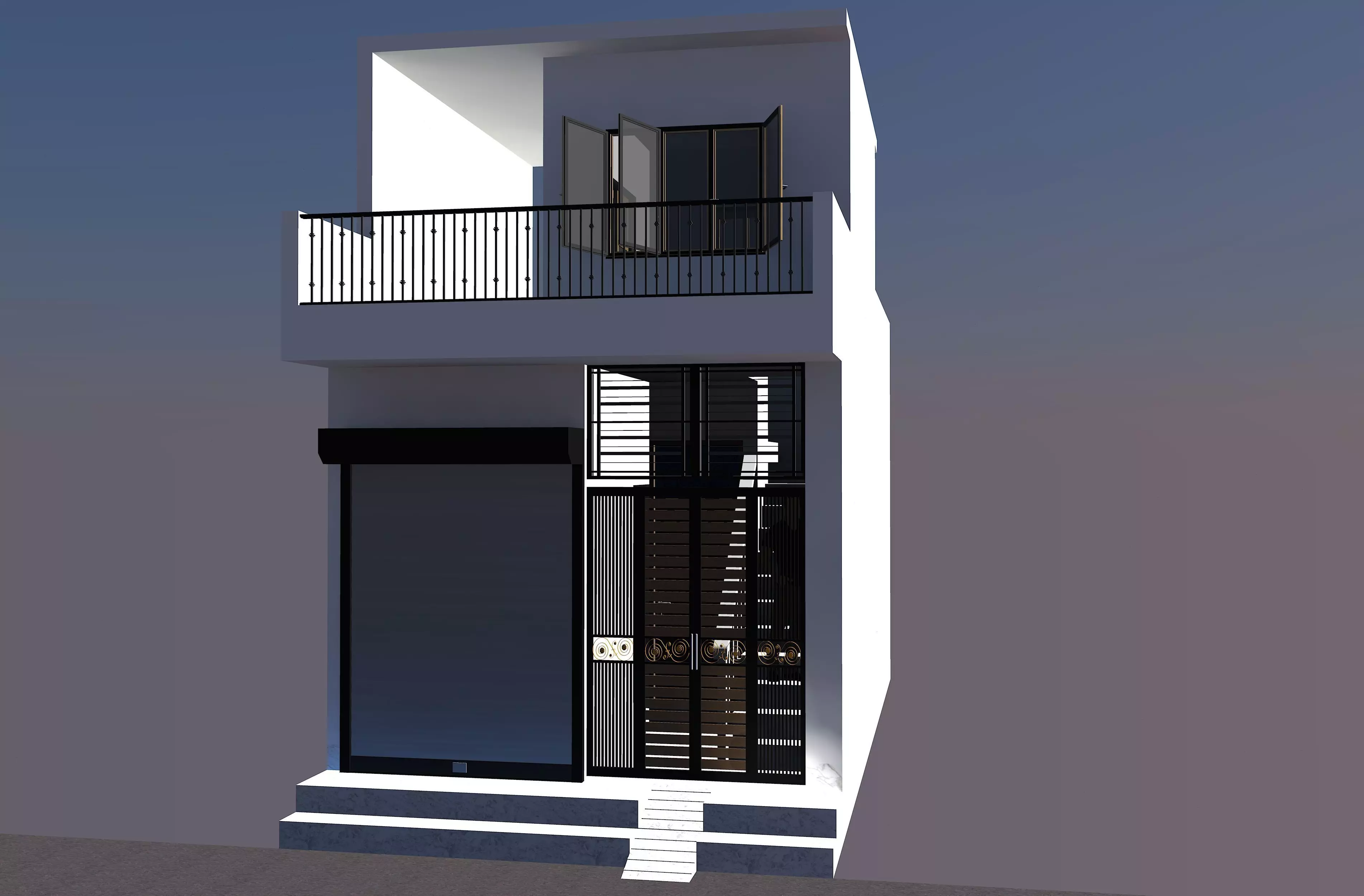 One Room Residence 15 feet X 31 feet 3D print model_0