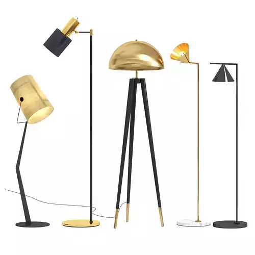 Floor Lamp Set C 3D model