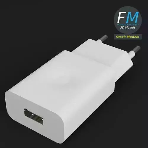 USB charger 2 3D model