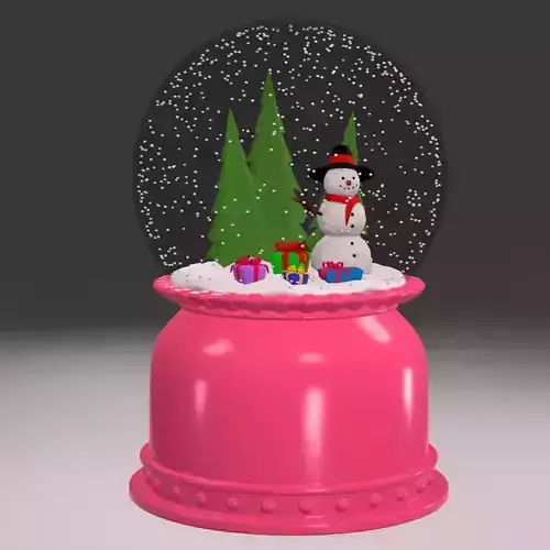 SnowGlobe Animation 3D model