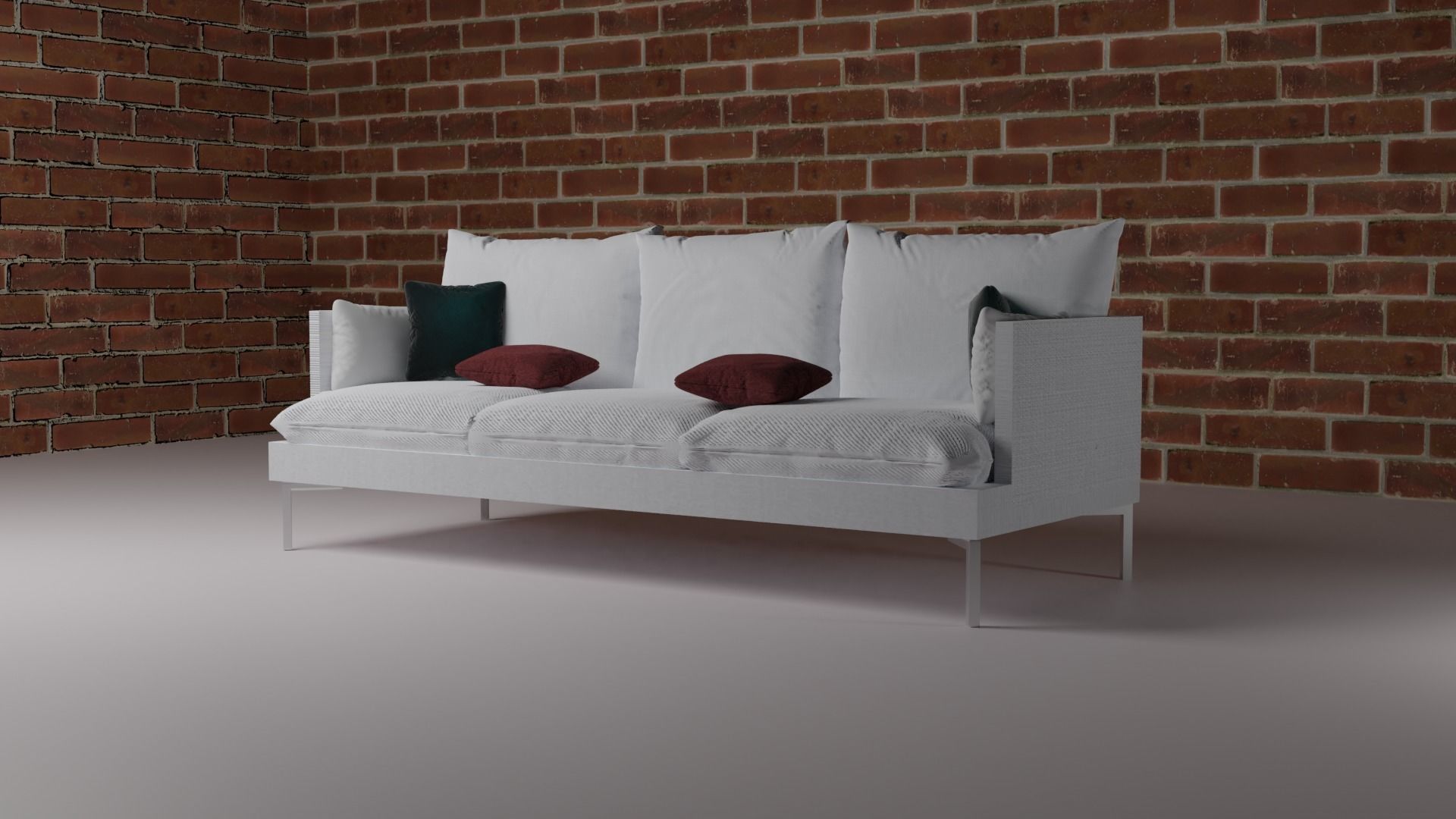  modern sofa 3D model_2