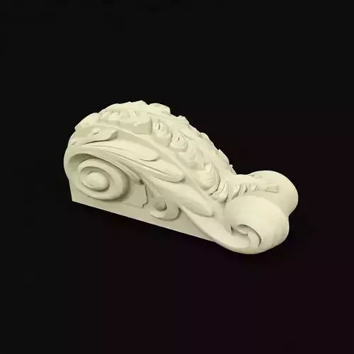 pilaster ornately carved piece of furniture