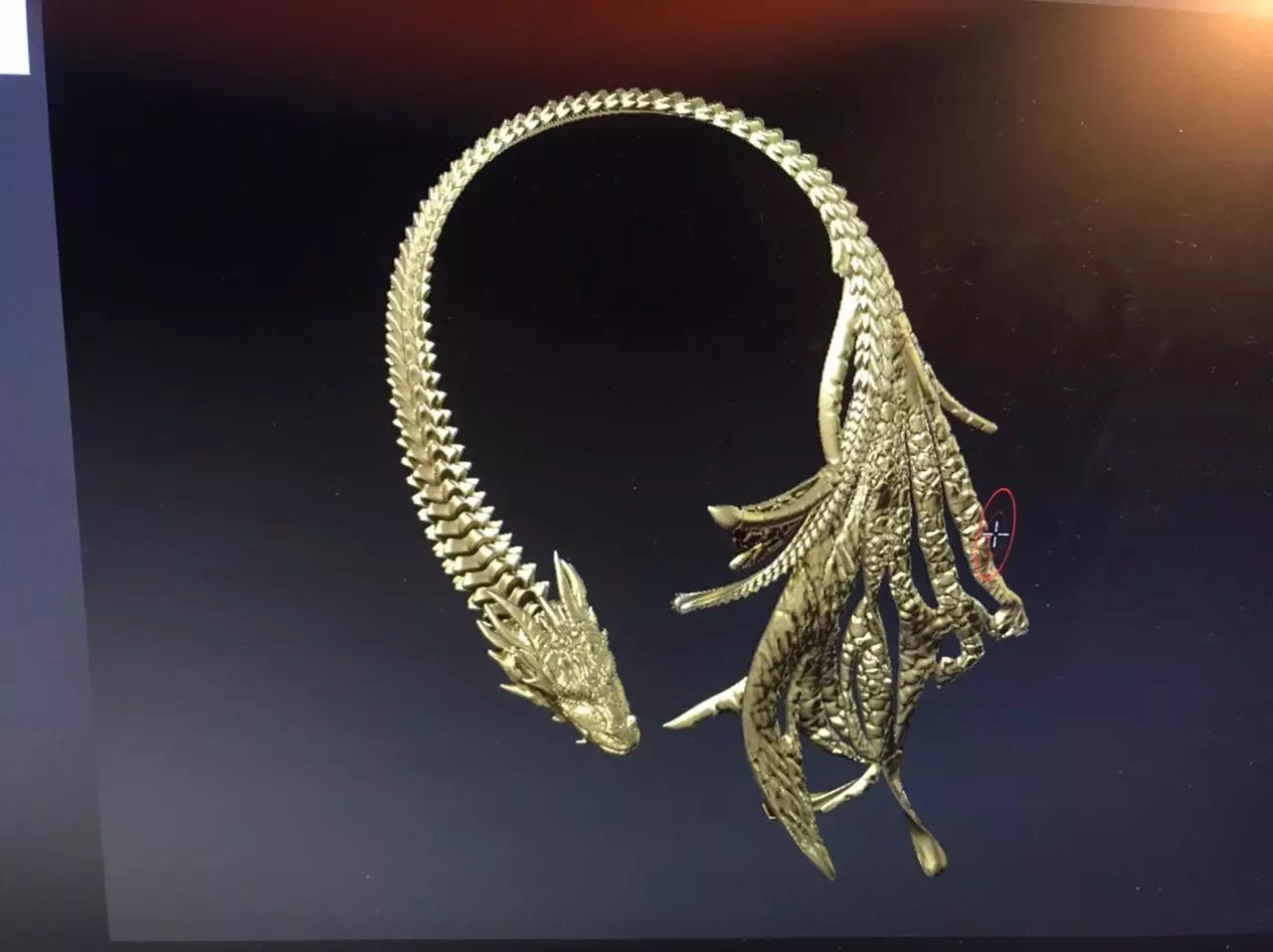 Dragon necklace 3D print model