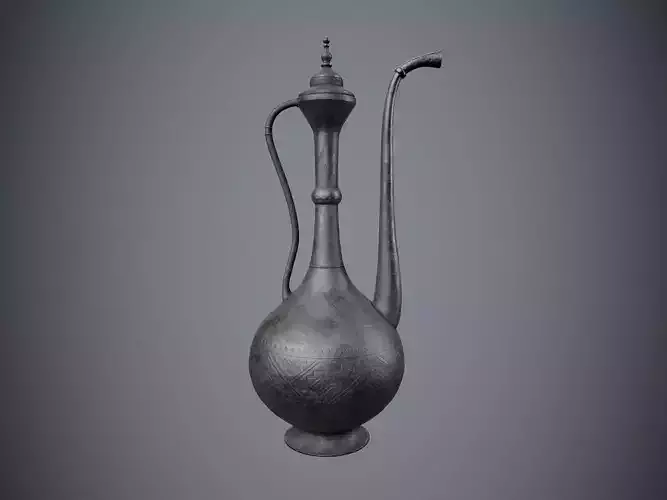 Old Pitcher  Low-poly 3D model