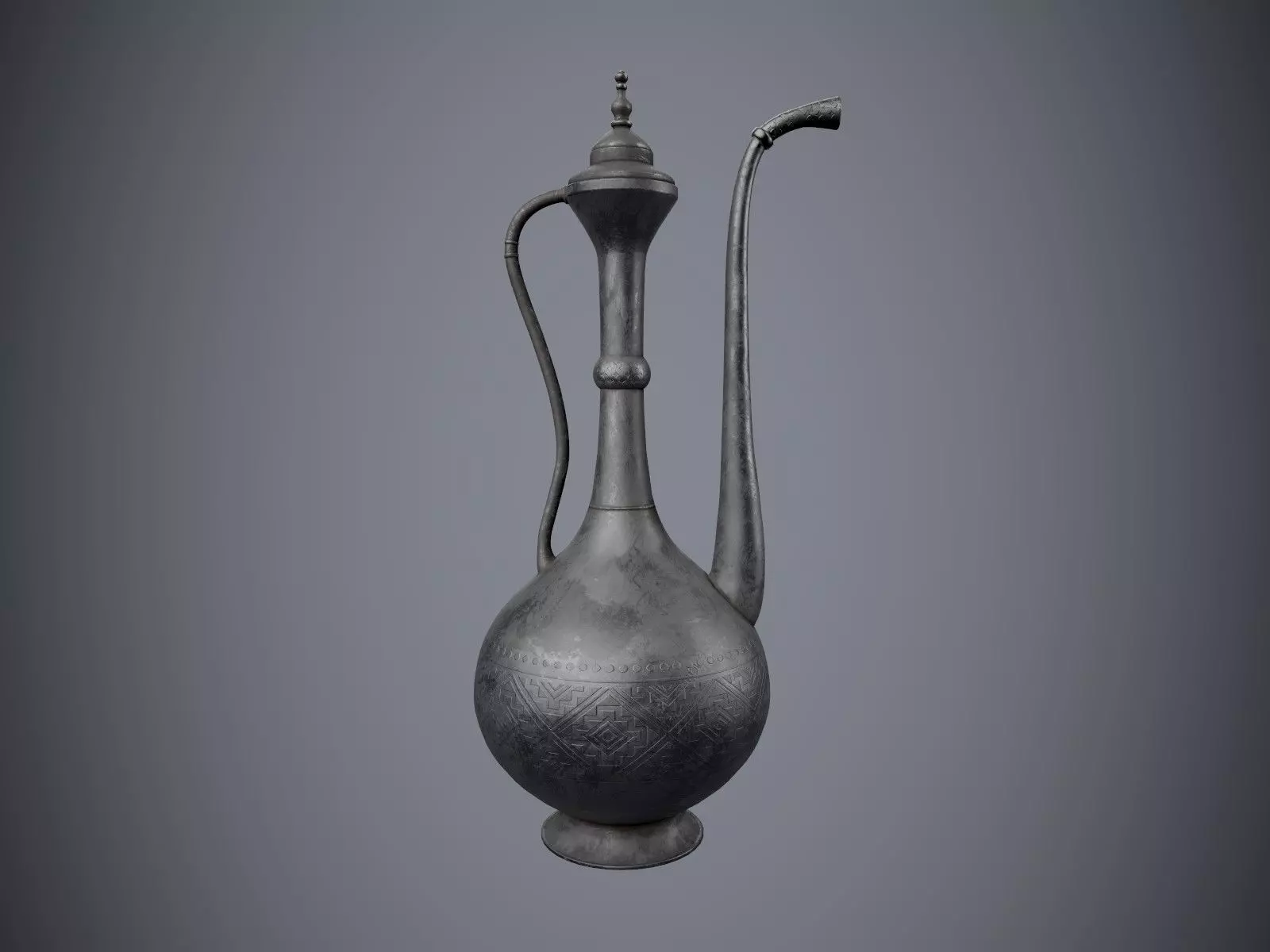 Old Pitcher Low-poly 3D model