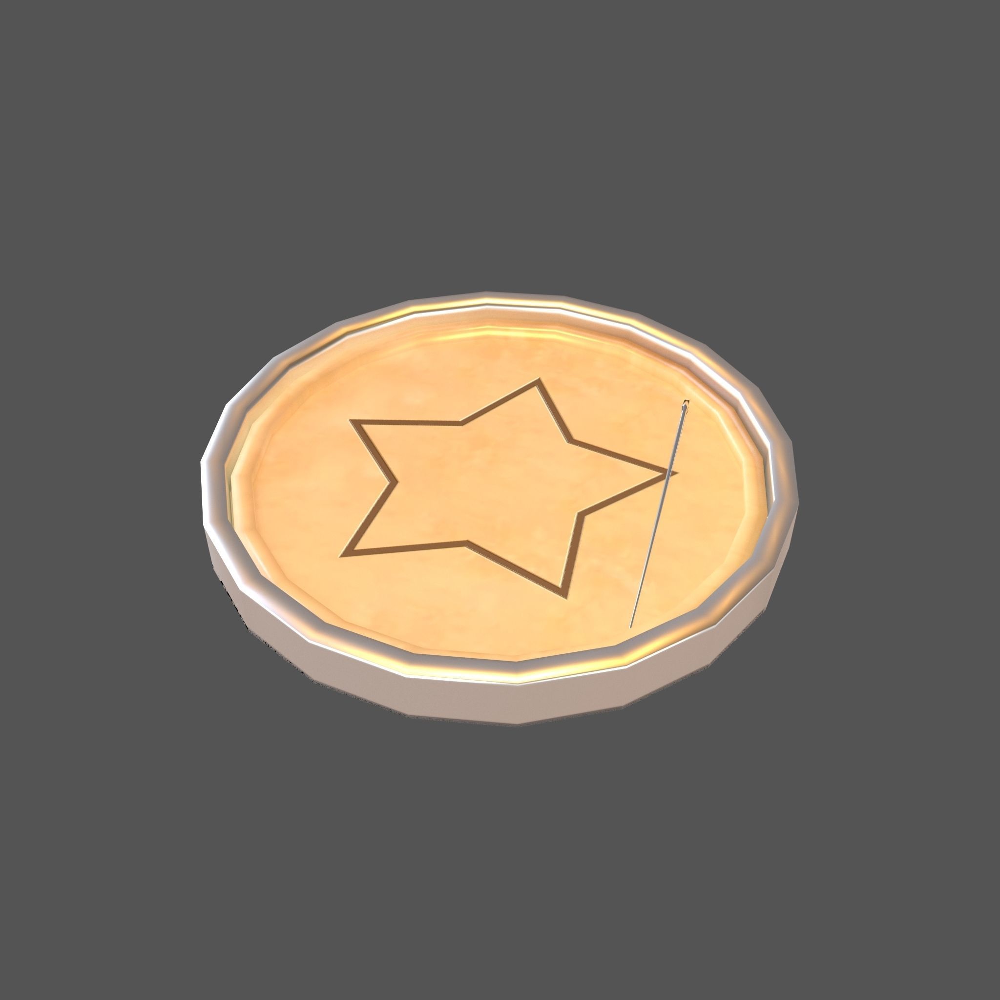 Honeycomb Toffee v1 003 Low-poly 3D model_1