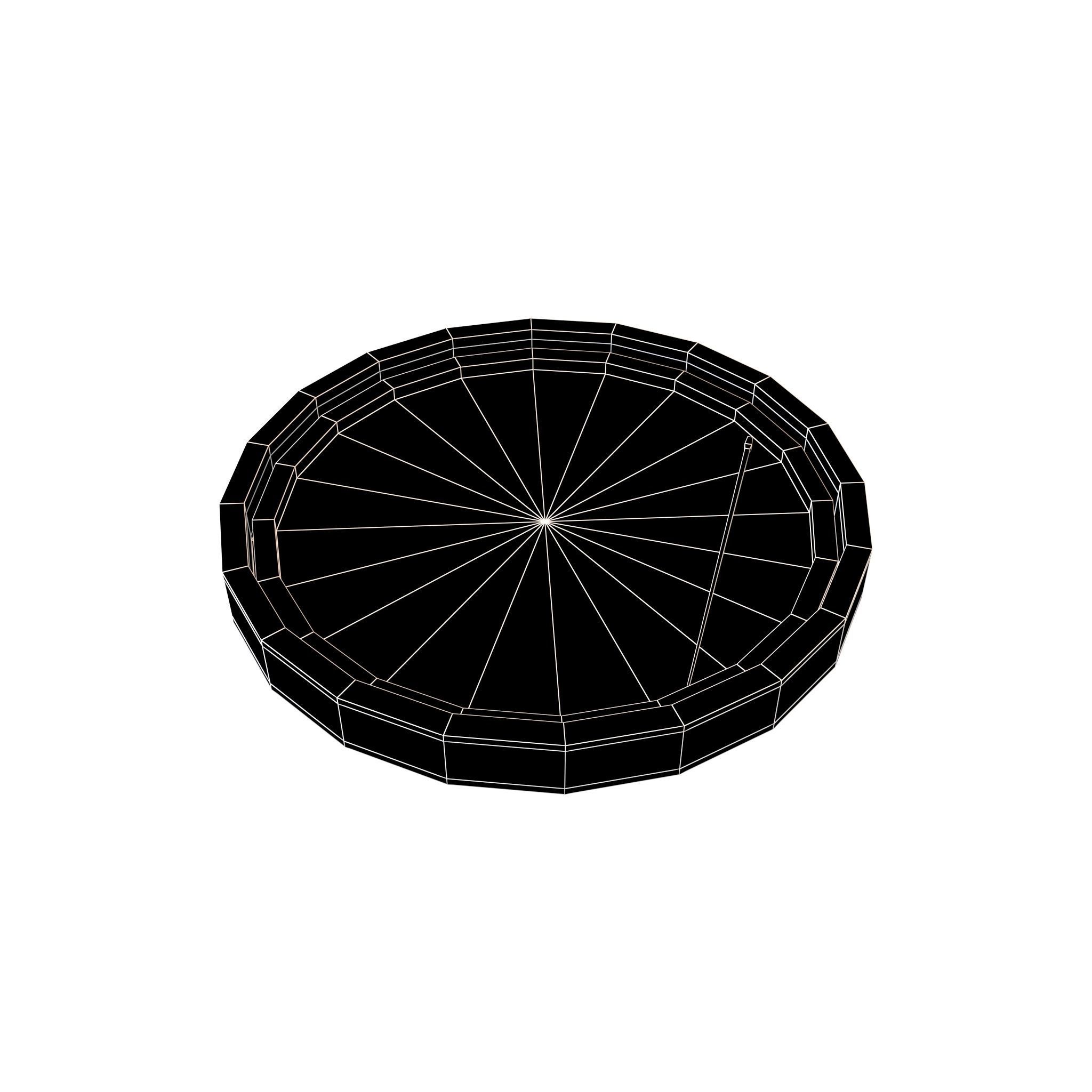 Honeycomb Toffee v1 003 Low-poly 3D model_6