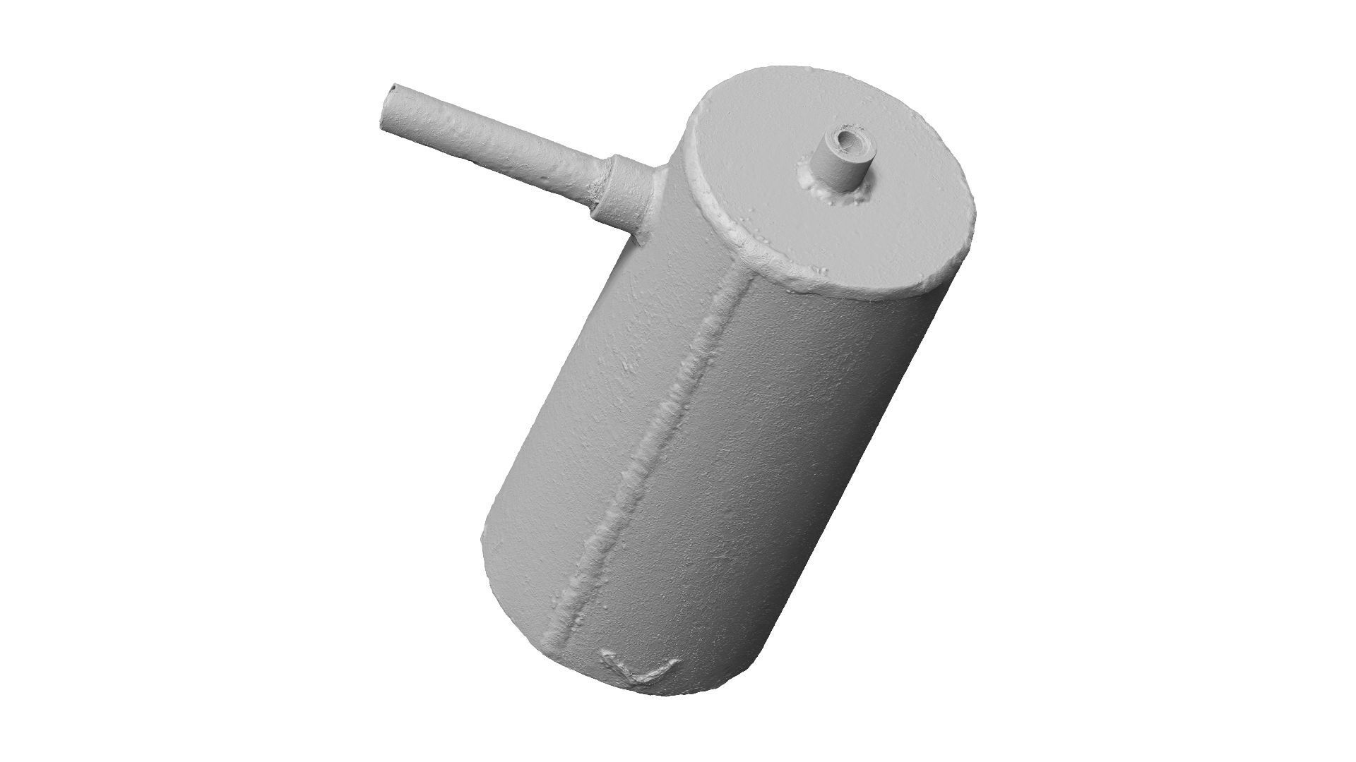 Rusty Metal Cylinder Raw Scanned 3D model_1