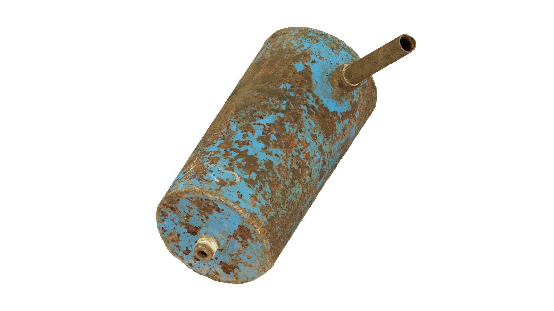 Rusty Metal Cylinder Raw Scanned 3D model_3
