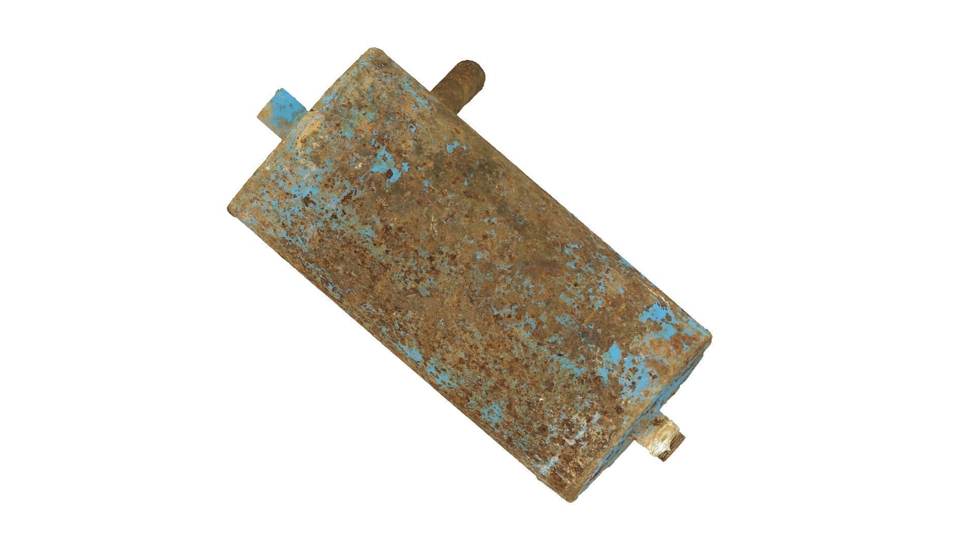 Rusty Metal Cylinder Raw Scanned 3D model_5