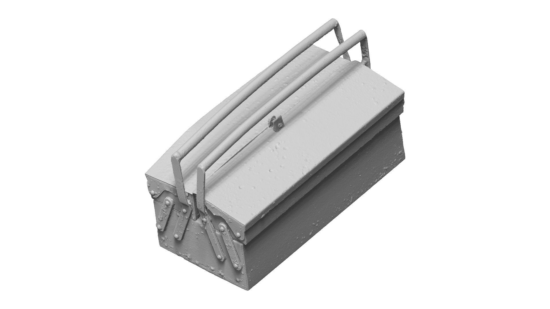 Rusty Metal Toolbox Raw Scanned 3D model_1