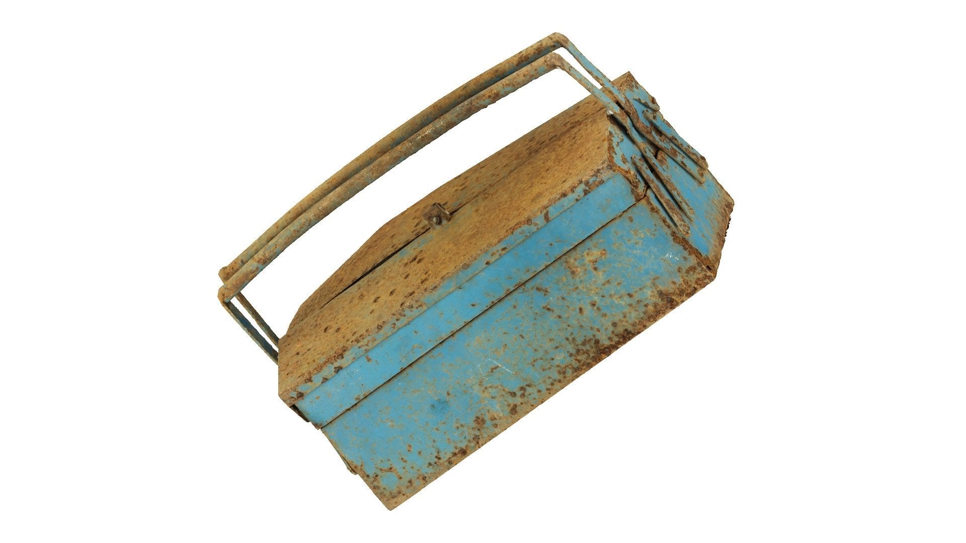 Rusty Metal Toolbox Raw Scanned 3D model_6