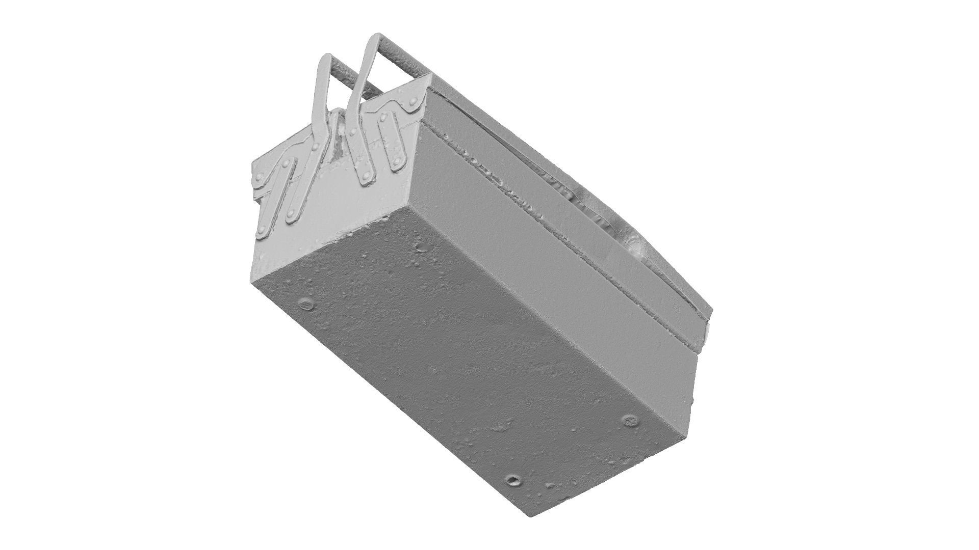 Rusty Metal Toolbox Raw Scanned 3D model_11