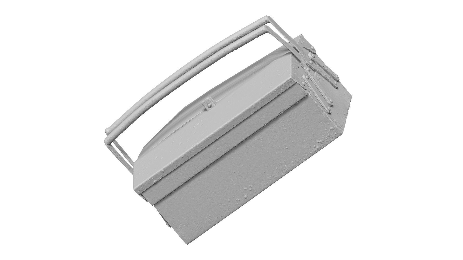 Rusty Metal Toolbox Raw Scanned 3D model_13