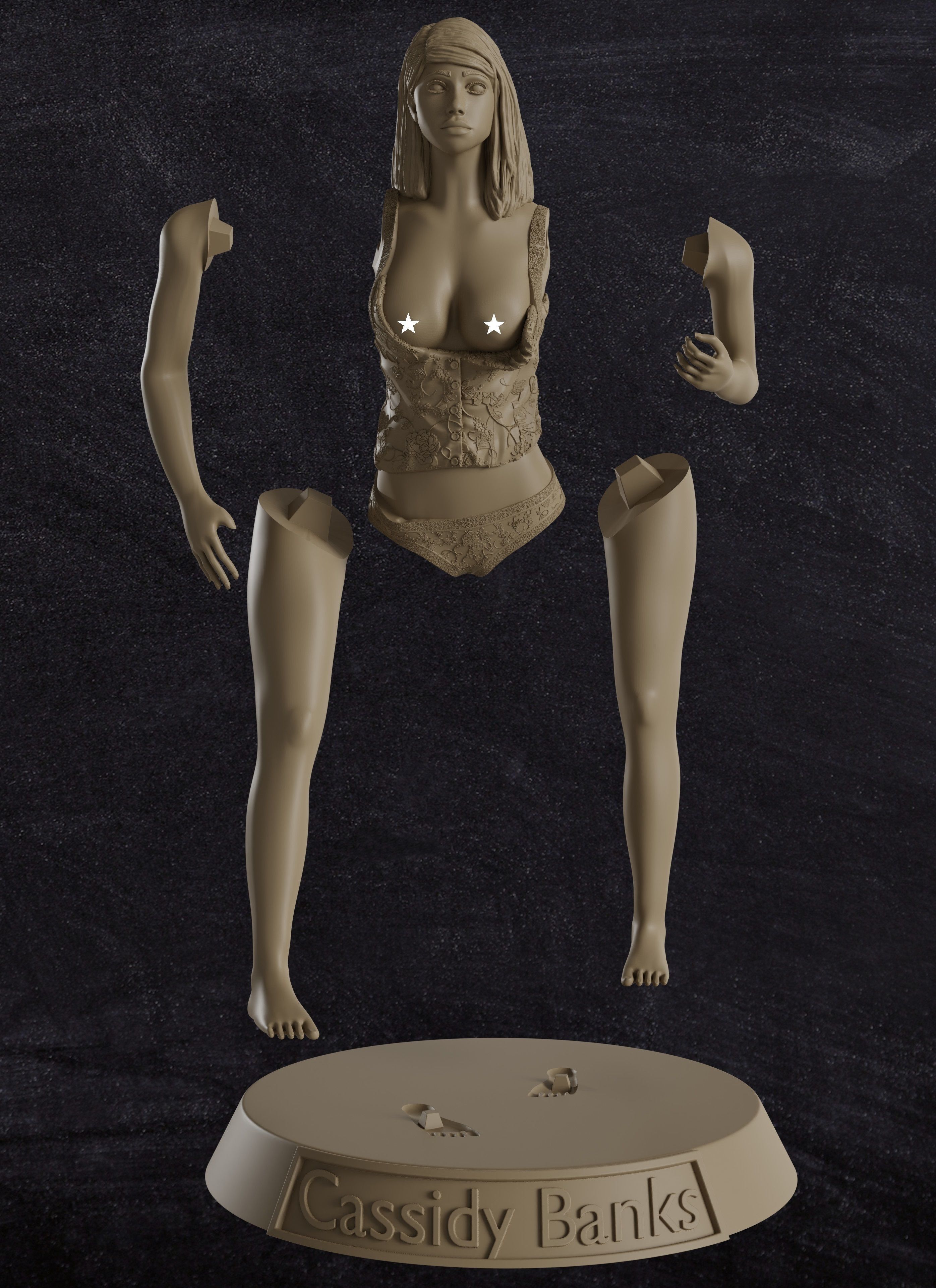 Pornstar Cassidy Banks - Figurine 3d print 3D print model_6