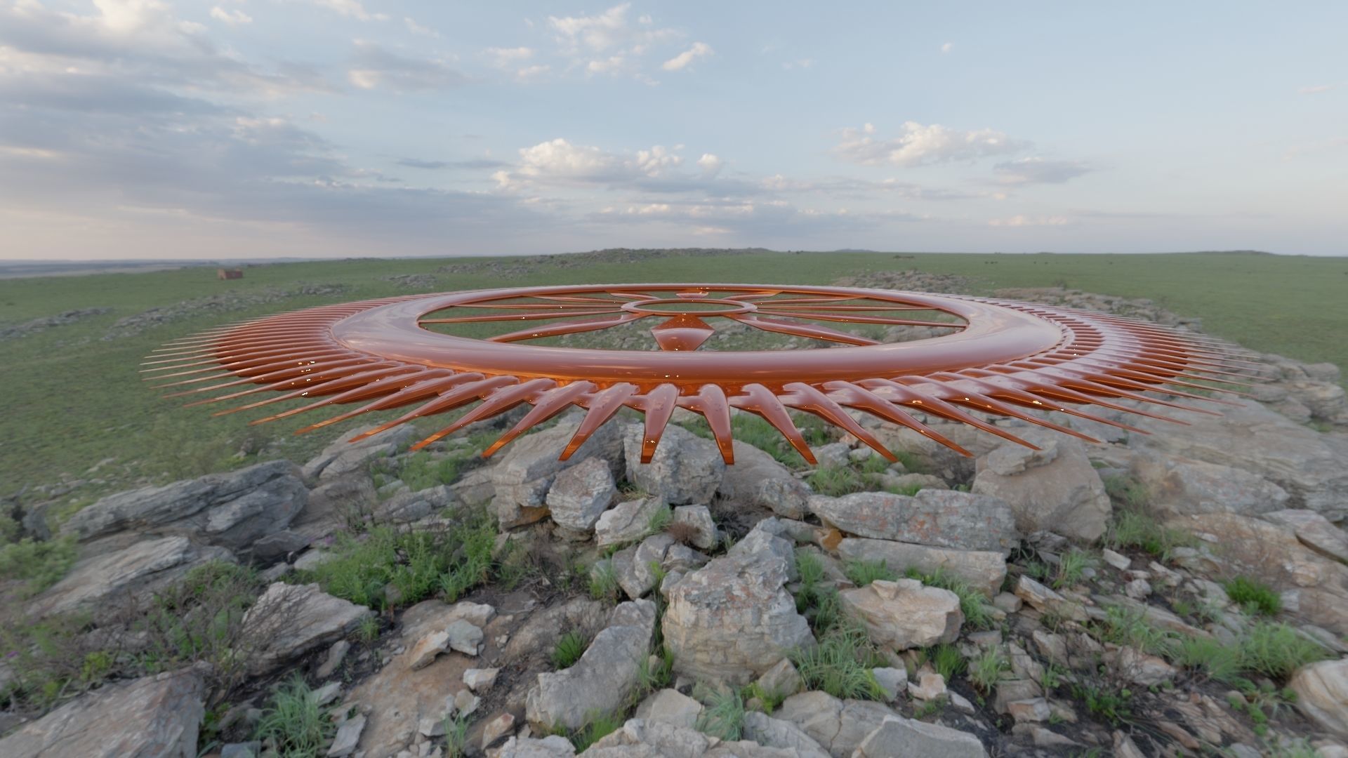 Sudarshan chakra of LORD KRISHNA AND LORD VISHNU 3D model_6