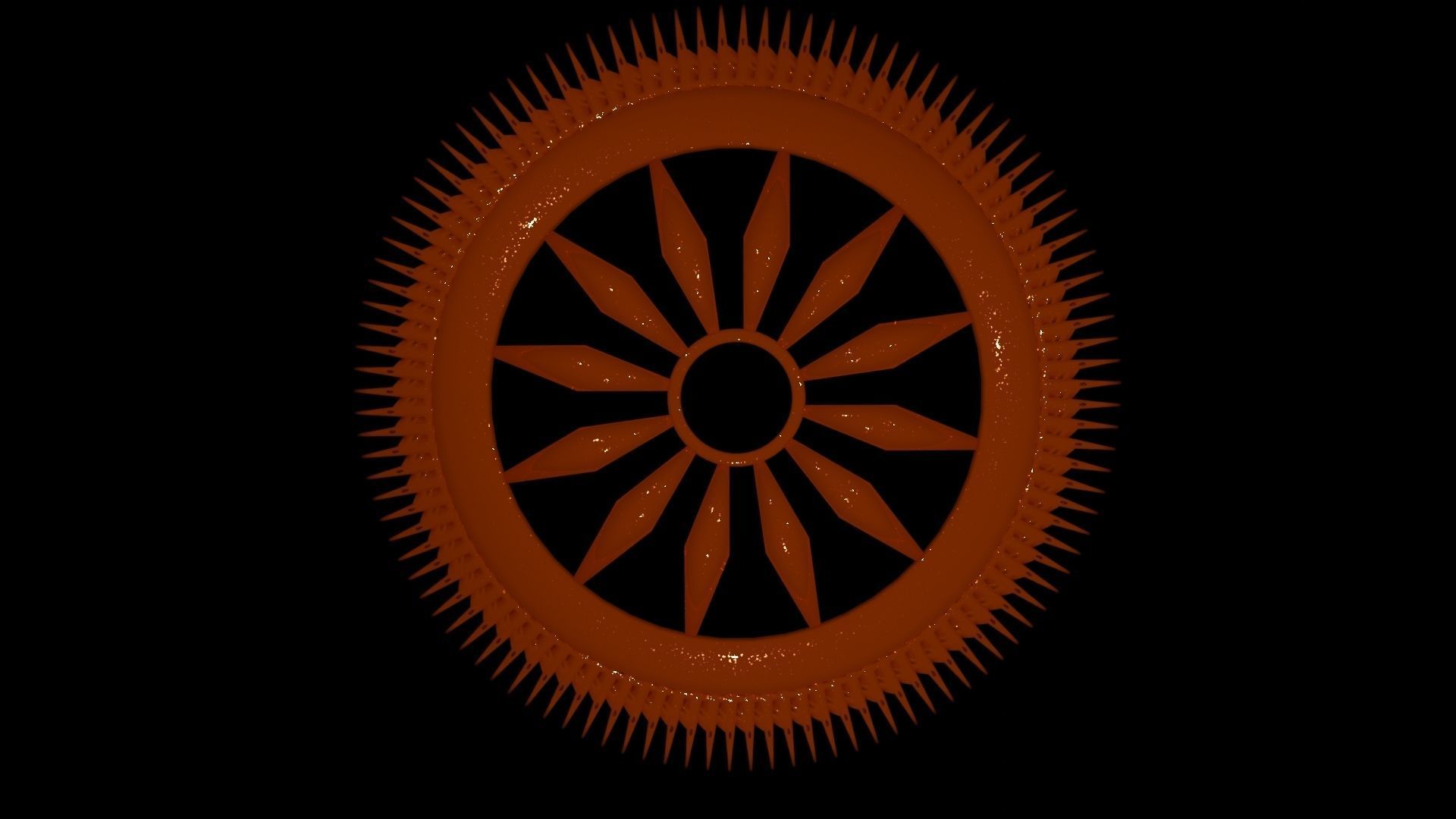 Sudarshan chakra of LORD KRISHNA AND LORD VISHNU 3D model_16