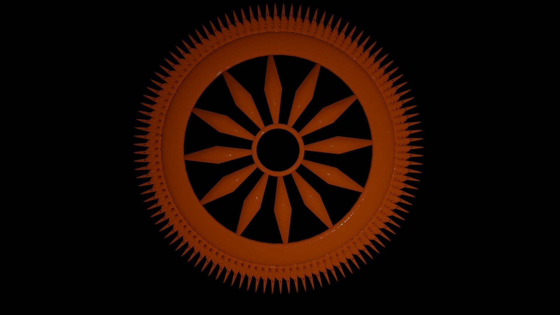 Sudarshan chakra of LORD KRISHNA AND LORD VISHNU 3D model_14