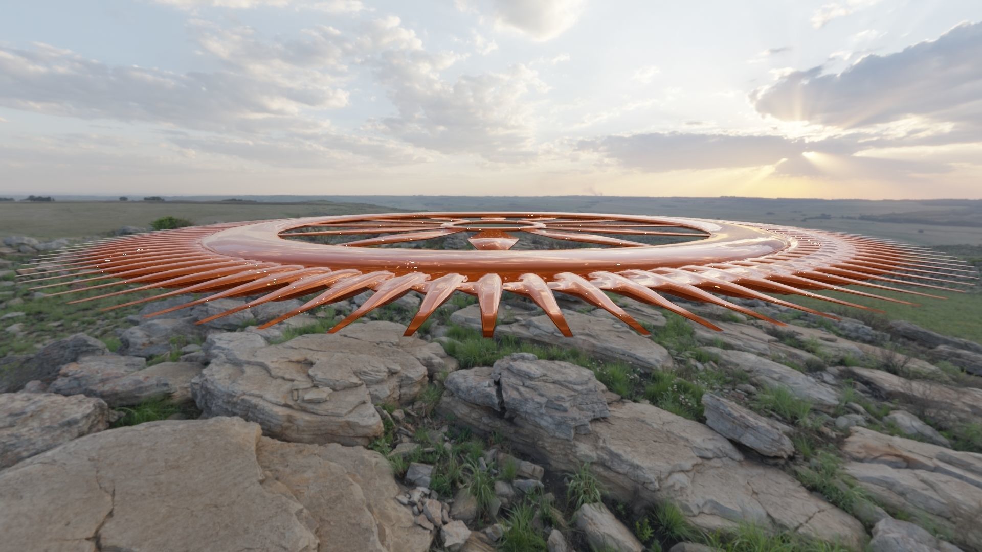 Sudarshan chakra of LORD KRISHNA AND LORD VISHNU 3D model_2