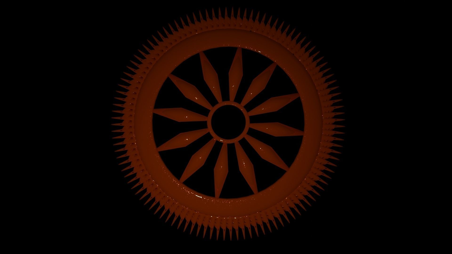 Sudarshan chakra of LORD KRISHNA AND LORD VISHNU 3D model_15