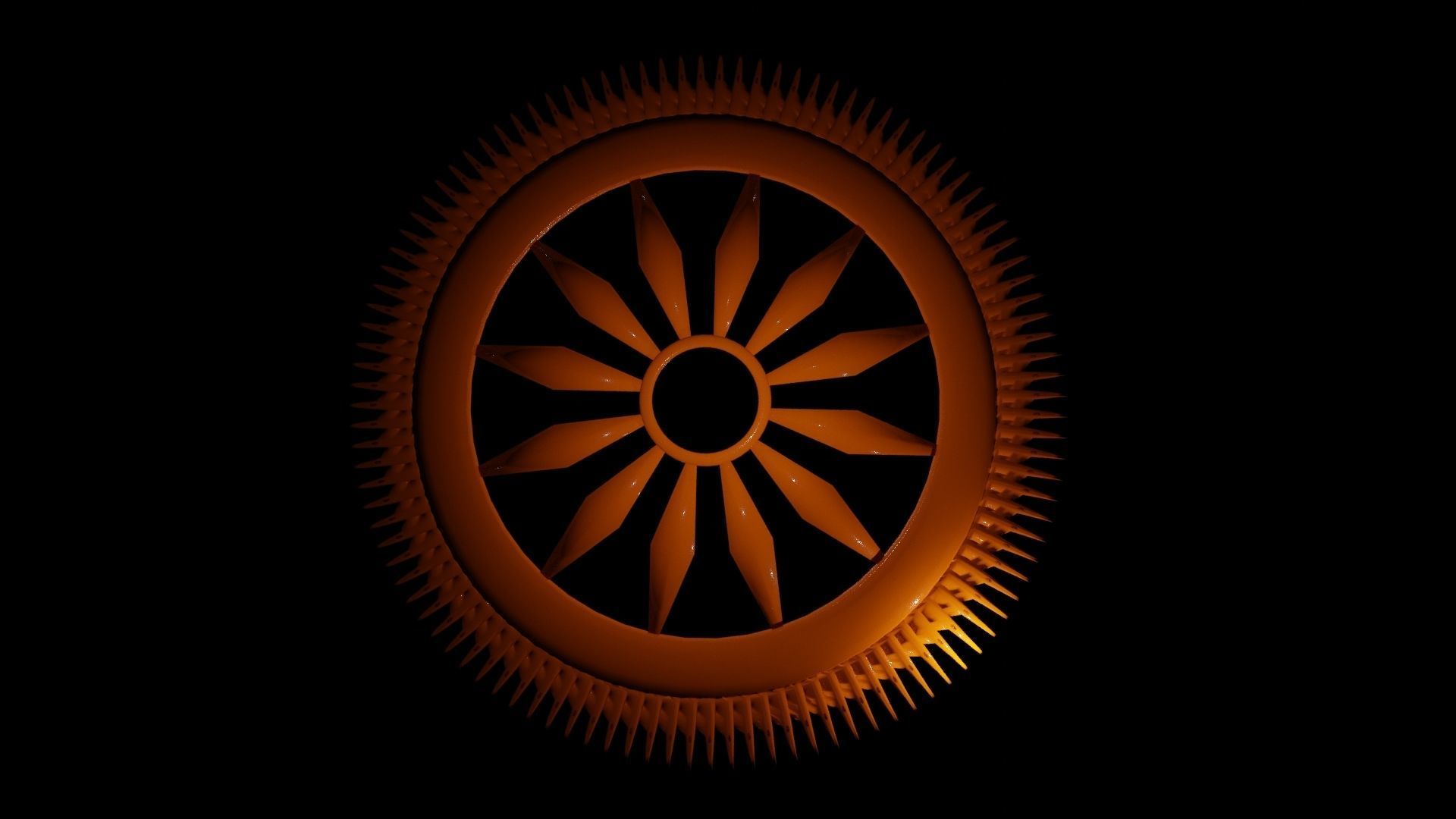 Sudarshan chakra of LORD KRISHNA AND LORD VISHNU 3D model_17