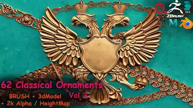 Freds 62 Ornament IMM 3dModels Volume 3  